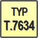 Piktogram - Typ: T.7634